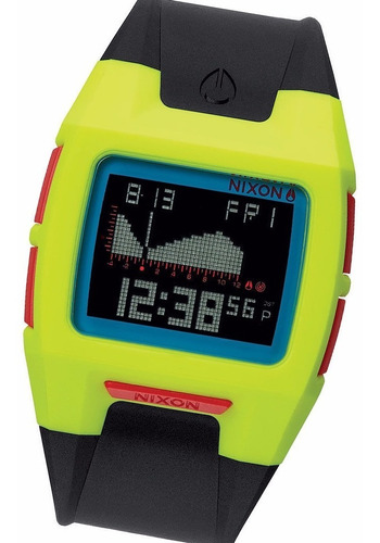 Reloj Nixon A2891953 Lodown Surf Mareas Olas Chartreuse 100m