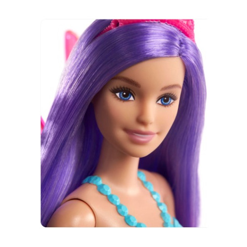 Muñeca Barbie Dreamtopia  Hada Cabello Morado Y Alas Rosas