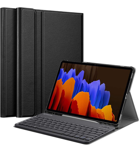 Case Con Teclado Bluetooth Para Galaxy Tab S7 Fe T730 T735