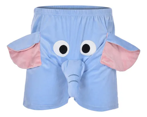 Pantalones Cortos Tipo Bóxer Con Forma De Elefante Para Homb