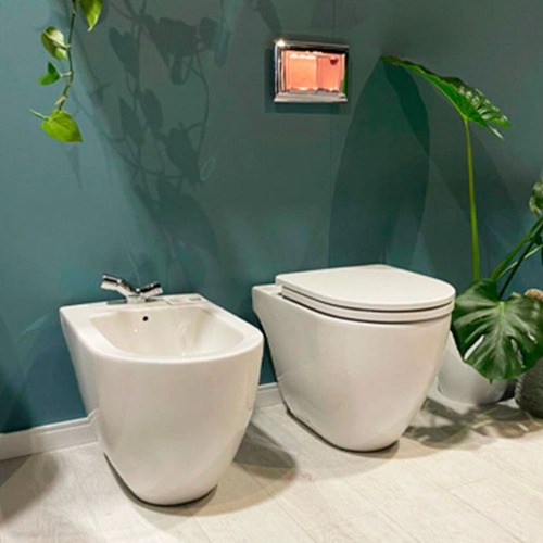 Juego Baño Ferrum Fontana Inodoro Bidet Loza Sanitaria