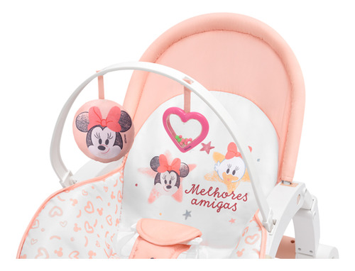Cadeira De Descanso E Balanço Para Bebê Com Canção De Ninar Minnie - Multikids