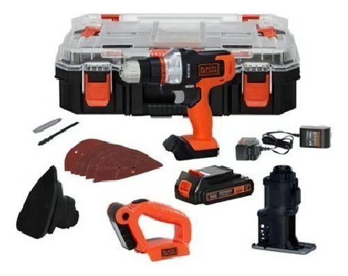 Kit Matrix Multiherramienta 20v 4 Pzas Mtx20k4 Black Decker Color Naranja