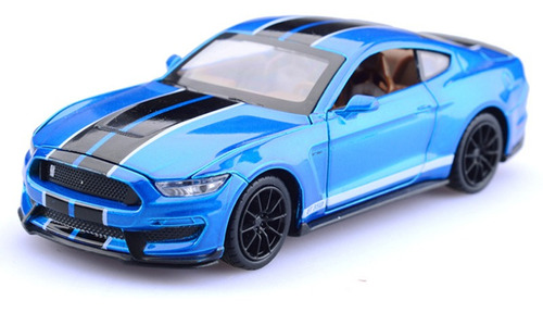 Ford Mustang Gt350 Miniatura Metal Autos Luces Y Sonido 1:32