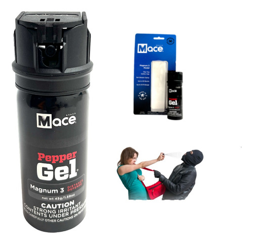 Gas Pimienta En Gel Mace Brand 45gr Defensa Personal 