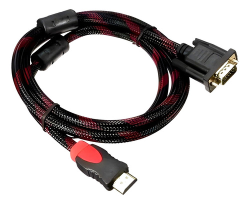 Kit 5 Cabo Conversor Adaptador Hdmi Para Vga - Monitor - Pc