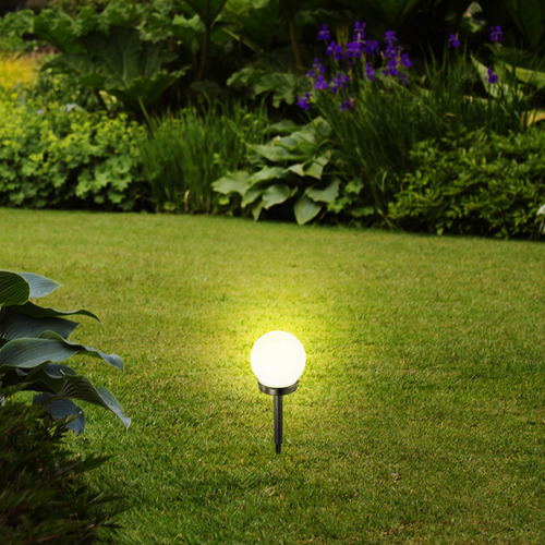 Lámpara De Césped Decorativa Solar Con Enchufe De Tierra, Lu