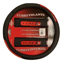 Comprar Cubre Volante + Cubre Cinturones Reflectivo Auto Tunning 38