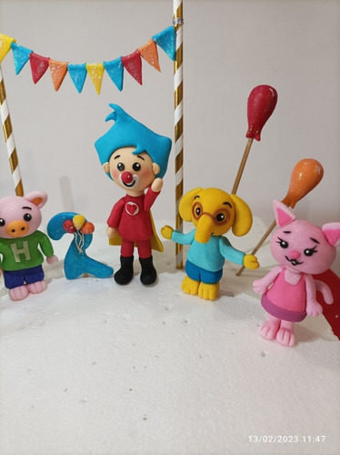Toppers Plim Plim Y Sus Amigos Tortas Fiestas Cumpleaños
