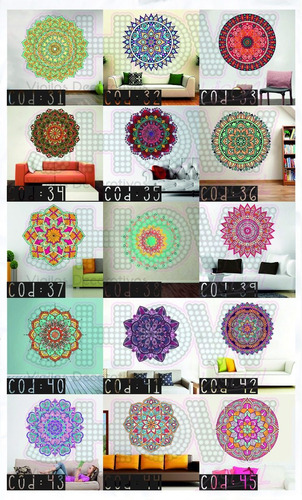 Vinilo Sticker Mandala De 140x140 Cm Lavable