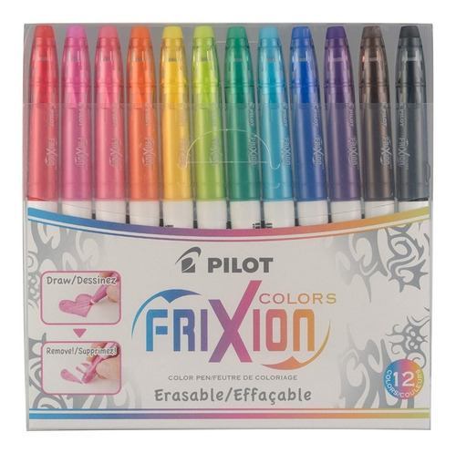 Set De 12 Plumones Pilot Frixion Colors Borrables Swfc512