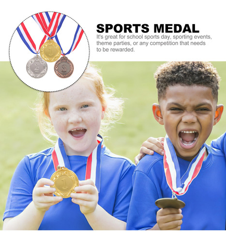 Medallas Deportivas Portátiles De Aleación De Zinc, 3 Unidad