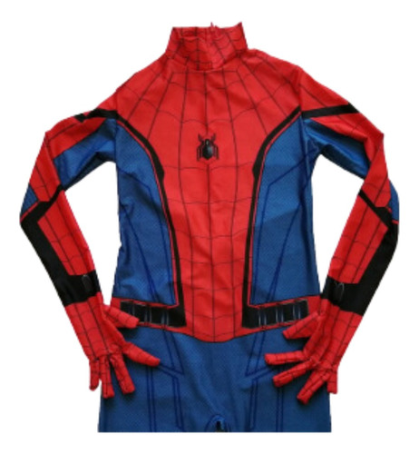 Disfraz De Spider Man Para Niño Talla 4-6 Años-rojo/azul