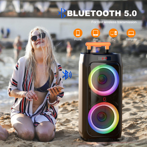 Máquina De Karaoke Jyx T9 Con 2 Micrófonos Inalámbricos De 5