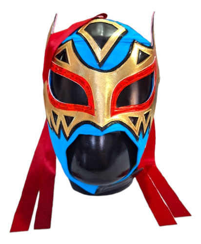 Máscara Volador Semiprofesional De Tela Color Azul
