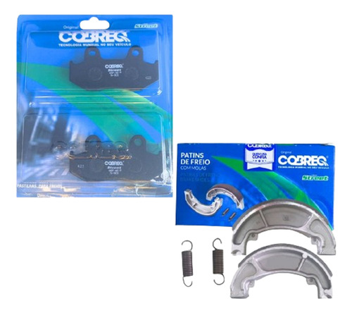 Kit Pastilha Freio E Lona Honda Elite 125 Cobreq 323s 0302