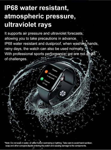 Imagen 6 de 8 de Reloj Smartwatch Dt No.1-7 45mm 1.9 2022 - Negro