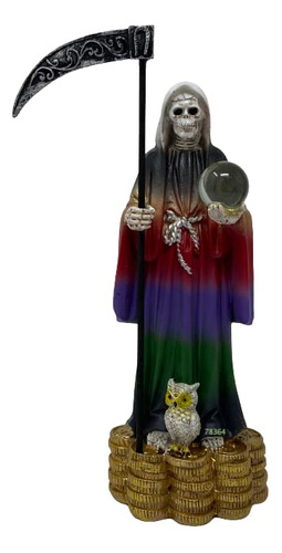 Cannan Santa Muerte 9  Con Bola De Cristal Money Stand Santa