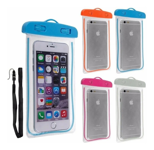 Bolsa Sumergible Agua Waterproof Para Celulares Hasta 5.5