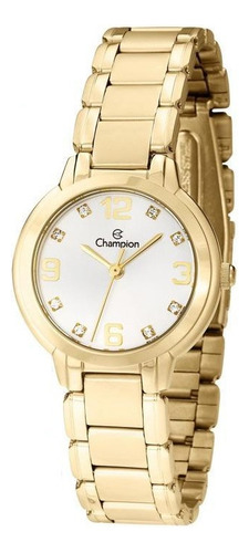 Relógio Feminino Champion Dourado 5 Atm Original Cn28419h