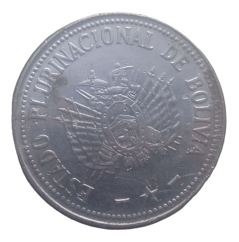 Moneda Estado Plurinacional De Bolivia 1 Boliviano 2010