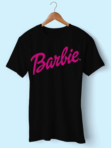 Polera Algodon Barbie Dama Regalo Blanco O Negro