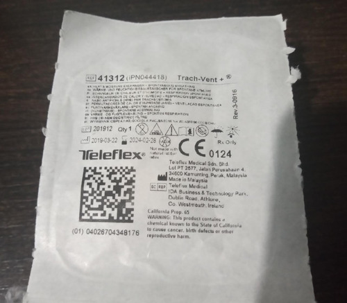 Imagen 4 de 4 de Filtro De Traqueotomía Gilbeck Trach-vent+