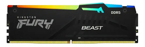 Memória Ram Ddr5 8gb 5600Mhz Beast Kingston Fury Rgb | Frete grátis
