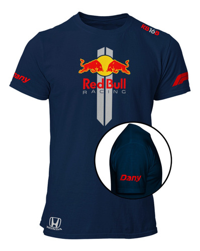 Playera Redbull Red Bull V6 Formula 1 F1 Checo Perez Max