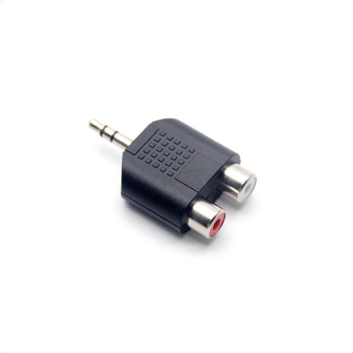 Clavija Adaptador Aux Audio Rca Hembra A Jack 3.5mm Macho