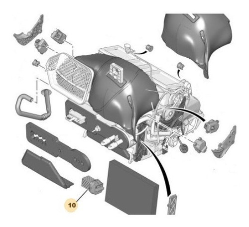 Comando Motor Climatización Peugeot 307 1.6 Hdi