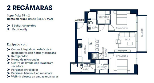 Departamento  2 Recámaras, En Renta, Roma Norte, Cdmx