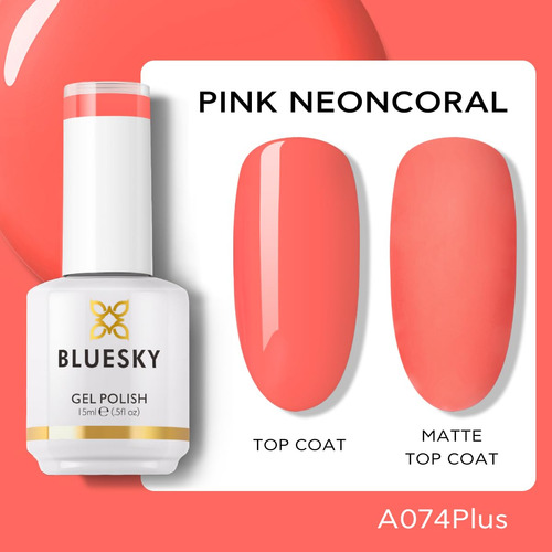 Bluesky Esmalte Gel Rosa, Fragante Y Larga Duración 15ml