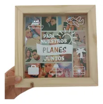 Comprar Alcancias De Madera Personalizado Fotos Frase Regalos Novios