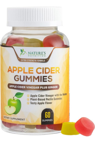 Nature's Nutrition | Apple Cider Vinegar | 500mg | 60gummies