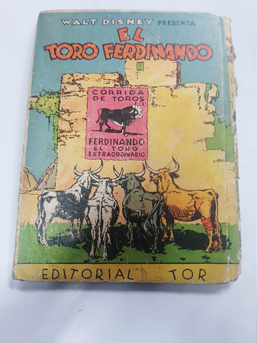 El Toro Ferdinando Munro Leaf Ilustrado Walt Disney Tor 1942 (Usado)