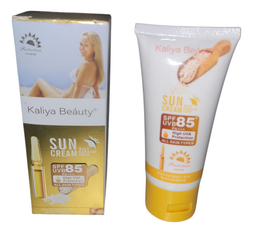Crema Protector Solar Con Extracto De Arroz