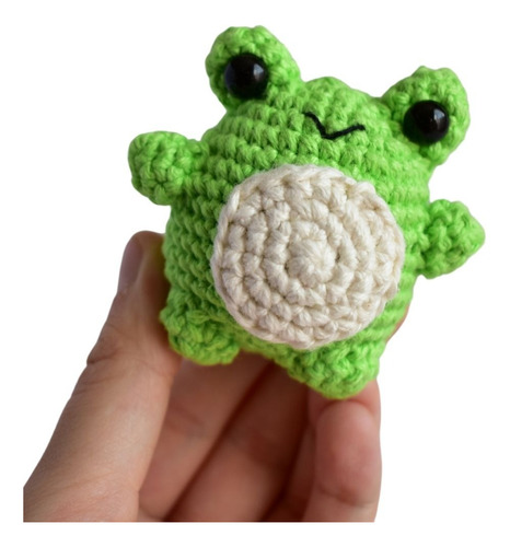 Mini Ranita Amigurumi Tejida A Crochet