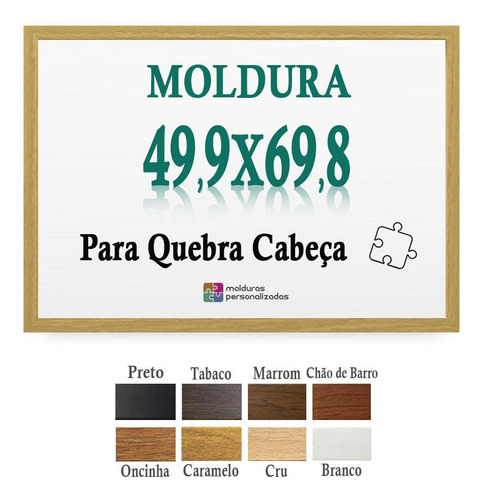 Moldura Cru 49,9x69,8 Quebra Cabeça Game Ofice 1000 Pcs Petg