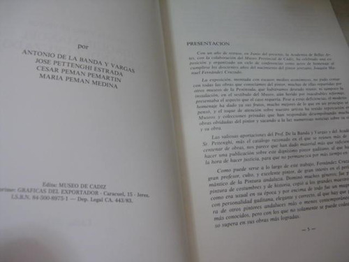 Mercurio Peruano: Libro Estudio Pintor Joaquin Fernandez L10 (Usado)