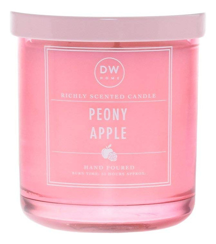 Dw Home Vela Perfumada De Peonia De Una Sola Mecha