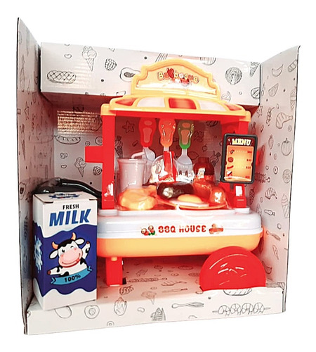 Imagen 2 de 4 de Set Juguete Carrito De Comida Set Didáctico Niños Nuevo