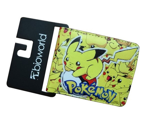 Cartera De Pokémon Para Hombre, Billetera Larga De7