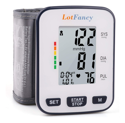 Lotfancy - Monitor De Presin Arterial Para Mueca, 2 Modos De