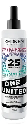 Leave-in com Proteção Térmica até 230°C, Tratamento Multibenefícios, Antifrizz e Condicionamento Leve sem Pesar, One United Redken 200ml