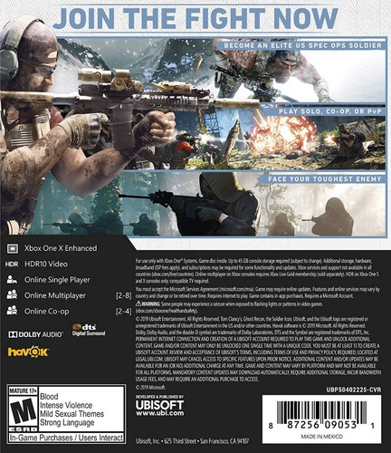Xbox One Tom Clancy´s Ghost Recon Breakpoint / Fisico