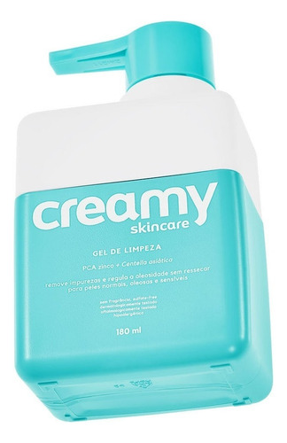 Creamy Skincare Acne Limpeza Facial Gel De Limpeza 180ml