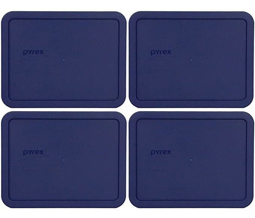 Pyrex 7211 Pc-6 Taza Azul Rectángulo De Plástico De La Tapa 