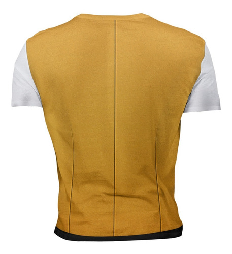 Playera Full Print Caballero Traje Elegante Amarillo