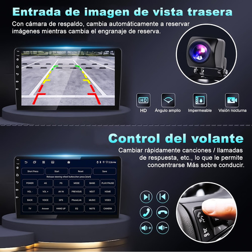 Autoestéreo De 6+128g Pantalla Para Seat Lbiza 2008-2015 Negro